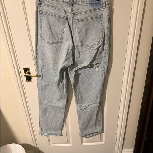 Abercrombie & Fitch Curve Love Ultra High Rise 90s Straight Denim Jeans 32 long - Picture 3 of 6